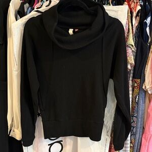 Anthropologie Black Cowl Neck Sweater